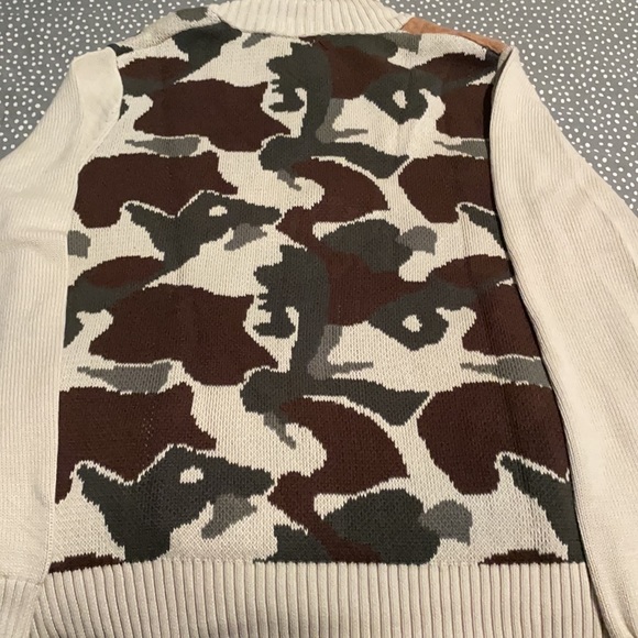 Born Fly L Tan Shawl Collar Sweater - Picture 4 of 4